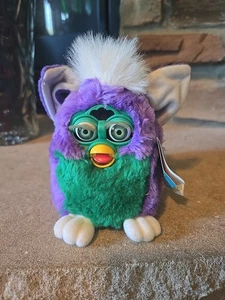 Furby Babies 1999 lila & grün & weiß - Bild 1 von 8