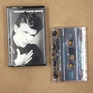 DAVID BOWIE Cassette Tape Rock Experimental HEROES 90s REISSUE BONUS TRACKS - Picture 1 of 6
