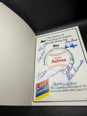 Vintage Houston Astros Card Book - Surf Laundry - SIGNED By 9 Players - Image 1 of 4