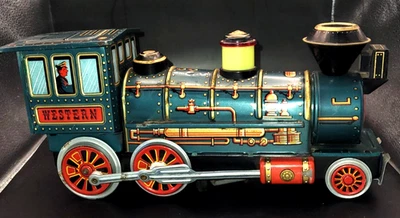 Locomotora Western Special-Metal-Hecha en Japón Años 60-Batería sin funcionar Op. Foto 1 de 4