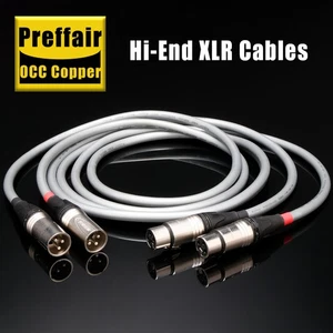 1Pair Preffair OCC Copper Silver Plated HiFi Audio Cable Optional RCA/XLR Plug - Picture 1 of 18