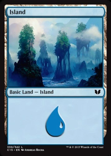 Island (330) - Commander 2015 #330/342 MTG Magic The Gathering - Image 1 of 1