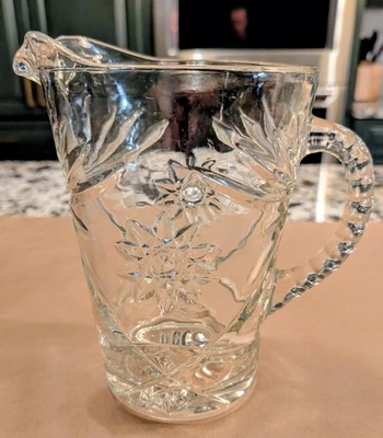 Vintage Anchor Hocking Early American Prescut Clear Glass Water Pitcher 54 oz - Image 1 of 4