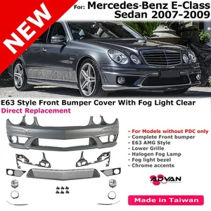 E63 AMG Style Front Bumper Conversion Kit For Mercedes-Benz E-class 07-09 W211 - Foto 1 di 9