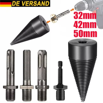50/42mm Holzspalter Kegelspalter Bohrer Drill Kegel Spaltbohrer Für Bohrmaschine - Bild 1 von 4
