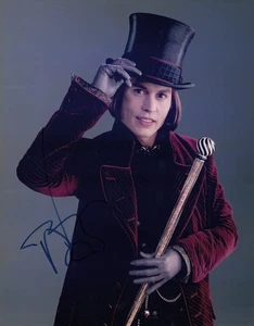 Johnny Depp signiert Charlie und die Schokoladenfabrik 10x8 Foto TOLLES BILD - Bild 1 von 2