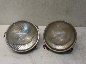 69 AMC AMBASSADOR 1969 PAIR HEADLIGHT BUCKETS RINGS, LOW/HIGH BEAM - Picture 1 of 5