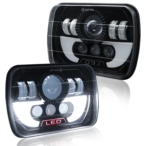 Pair 5x7" 7x6" 55W LED Headlights Hi/Lo Beam For Dodge Ramcharger Ram 50 W150 - Bild 1 von 12