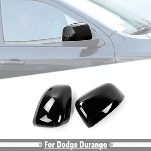 Car Side Mirror Cover Trim For Dodge Durango 2011-2026 Accessories Glossy Black - Bild 1 von 10