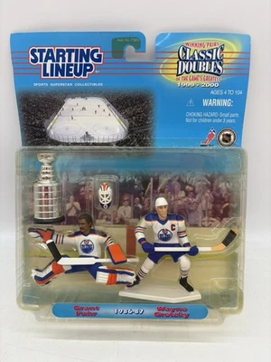 Sellado 1999 NHL alineación inicial dobles clásicos Grant Fuhr/Wayne Gretzky Edmonton Foto 1 de 4