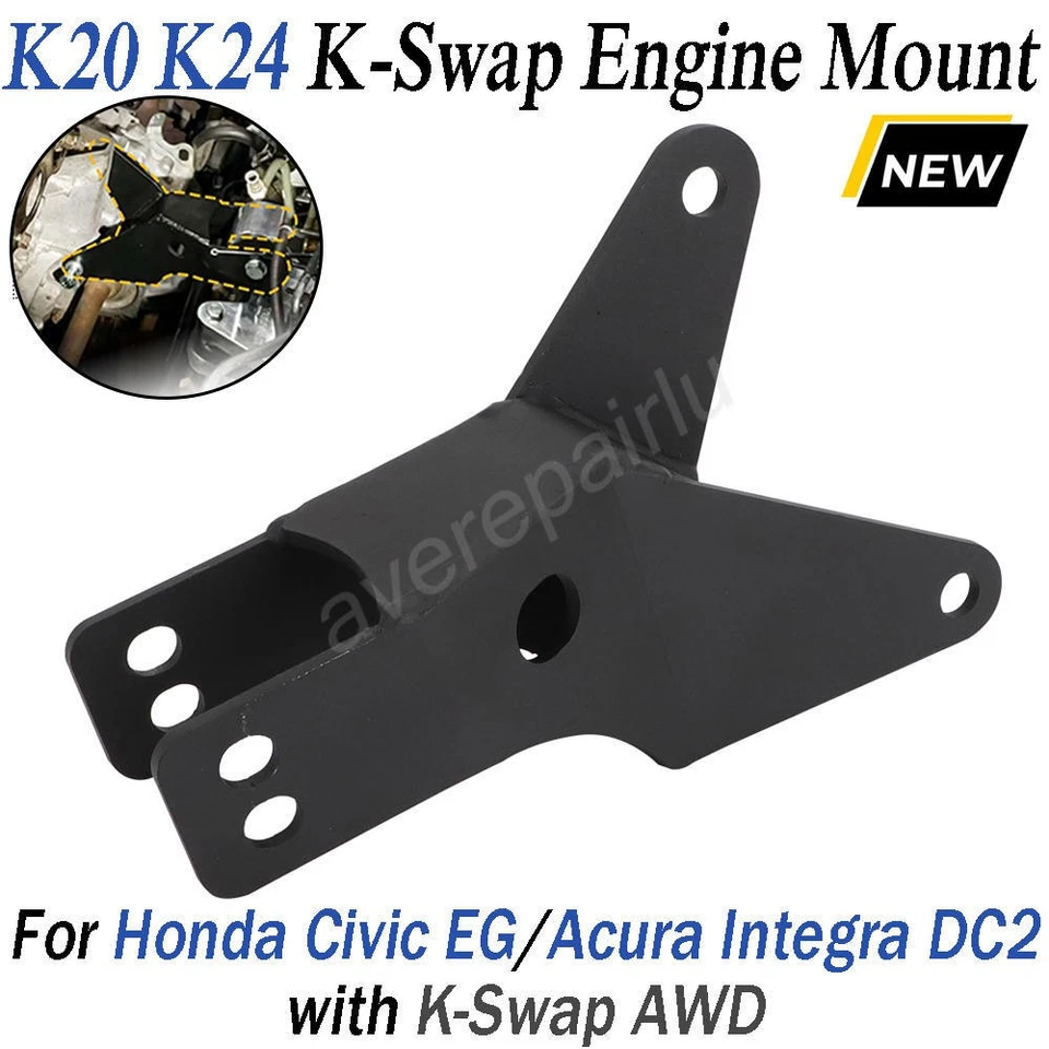 K20 K24 K Series  K-Swap AWD Engine Mount For 92-95 Civic EG, 94-01 Integra DC2 - Image 1 of 4