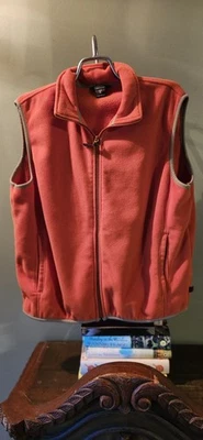 Chaleco polar sin mangas Woolrich XL para mujer naranja ligero al aire libre usado Foto 1 de 4
