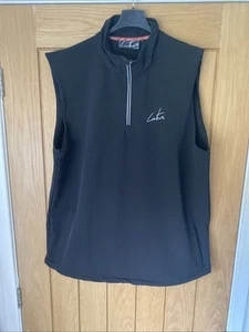Men’s Couture Black 1/4 Zip Soft Shell Golf Vest Size Xl 46” Chest - Picture 1 of 8