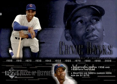 2002 Upper Deck Piece of History #58 Ernie Banks - Image 1 of 2