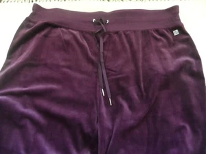 NWT Calvin Klein Women's Sportwear Burgundy Velour Pull On Pants sz 3X - Picture 1 of 8