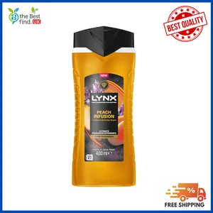 Lynx Fine Fragrance Collection Peach Infusion Premium Body Wash Body Cleanser UK - Picture 1 of 6