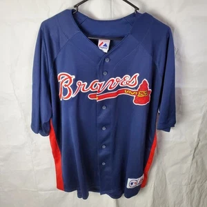 Majestic Jersey Men's 2XL Blue Atlanta Braves Jason Heyward #22 MLB Sports - Picture 1 of 10