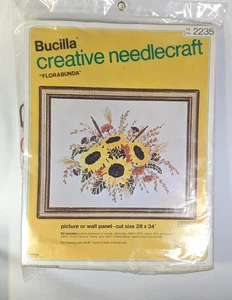 Bucilla Florabunda Creative Needlecraft Kit  28"x34"- #2235 SEALED NOS! - Picture 1 of 6