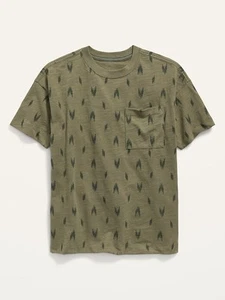 NWT XXL 18 PLUS Old Navy Ikat Print Cotton Slub Tee T Shirt Husky (44x26) Tribal - Picture 1 of 16