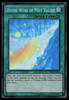 Yugioh Divine Wind of Mist Valley THSF-EN056 Super Rare NM - Image 1 of 2