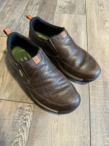 Dunham Glastonbury scarpe slip on impermeabili marroni da uomo taglia 12 - Foto 1 di 7