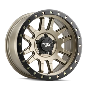 17x9 Dirty Life Canyon Pro Satin Gold Wheel 6x5.5 (0mm) - Picture 1 of 5