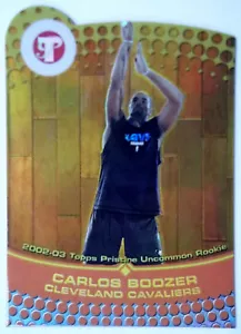2002-03 Topps Pristine Carlos Boozer Gold Refractor Die Cut RC Rare SP #/99 - Bild 1 von 2