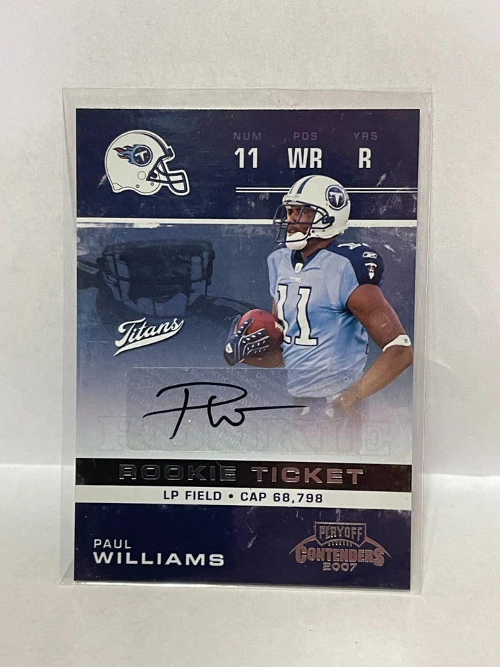2007 Playoff Contenders #207 Paul Williams AU RC - Image 1 of 1