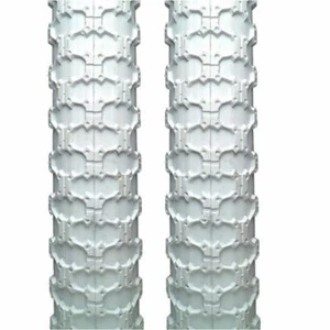 2x Positz 20" Kids Bike BMX Tyres (20 x 2.125) (57-406) White Replacements - Picture 1 of 1