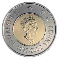 2002 Canada $2 Two Dollar Coin Toonie Queen Elizabeth II Polar Bear Rare Design