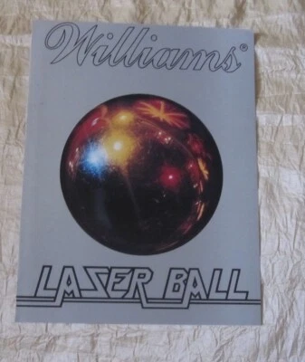 1979 WILLIAMS LASER BALL PINBALL FLYER - Image 1 of 3