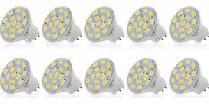 Simba Lighting LED MR11 Flood Light Bulbs (10 Pack) 12V 3W 20W Halogen 2-Pin For - Picture 1 of 9