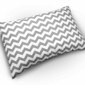 Baby Pillow Case With Zipper Closure 60x40cm Cotton Anti-allergenic Zig Zag - Picture 1 of 1