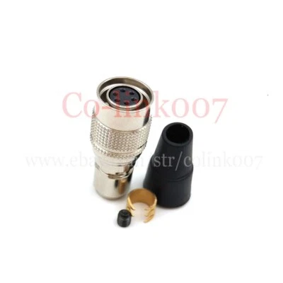 HR10A-7P-6S 6pin hirose female Plug for CCD AVT Industrial Camera trigger line - Image 1 of 4