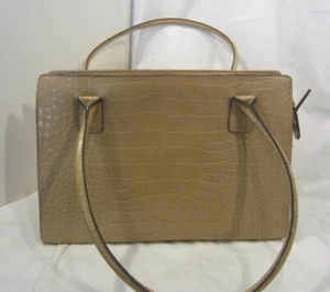 TOMMY HILFIGER beige faux leather purse handbag - Picture 1 of 7