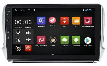 ESTOCK1 CARTABLET ANDROID 11 PER PEUGEOT 2008 4GB RAM - 64GB ROM AUTORADIO 10"  - Immagine 1 di 4