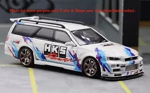 1/10 Lexan Clear RC Car Body Shell for MINI M-Chassis R34 WAGON WB210mm - Picture 1 of 6