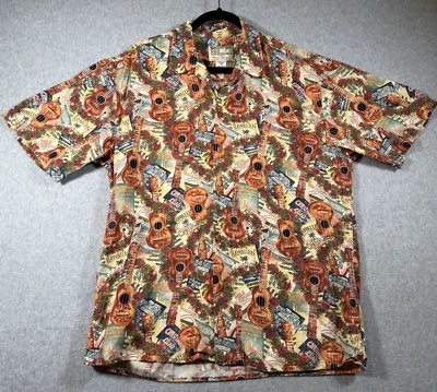 Vintage Reyn Spooner Mele Kalikimaka Christmas Hawaiian Camp Shirt M USA - Image 1 of 4