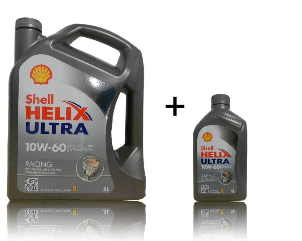 Shell Helix Ultra RACING 10W-60 Motoröl  VW , Fiat 9.55535-H3 1x5+1x1Liter - Bild 1 von 4