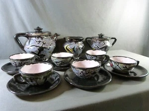 F. MIRO Coffee service: Coffee maker, sugar bowl, milk jug, 6 cups and saucers - Picture 1 of 15