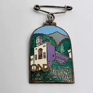 Vintage Anhänger Pin Italian 1939 Emaille Milan Italy OND Raduno Vallombrosa Rom RAR - Bild 1 von 6
