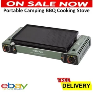 Portable Gas Stove Butane Gas Burner BBQ Gas Cooker Hot Plate Non-Stick Cooker - Picture 1 of 9