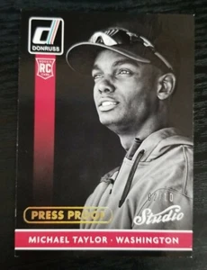 2015 Donruss Studio Press Proof #9 Michael Taylor /10 - Picture 1 of 2