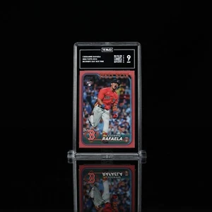 2024 Topps - Mother's Day Hot Pink #313 Ceddanne Rafaela 10/50 (RC) TAG 9 - Picture 1 of 2