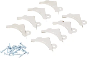 Merriway® BH00074 (8 Pcs) Nickel Plated Mirror Corners - Pack of 8 Pieces - Picture 1 of 12
