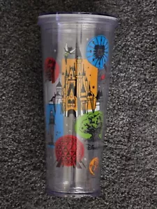 Starbucks Disney Parks Icons Tumbler / Venti 24oz / Magic Kingdom/Disneyland - Picture 1 of 5
