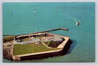 Chrome Aerial View Fort Sumter  Charleston South Carolina P639 - Image 1 of 2