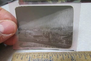 vintage Alaska photo negative, old town & waterfront area, SE Alaska probably - Picture 1 of 5