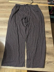 Joe Boxer Pants, Men's Size XL, Black red White, Pull On, Sleepwear, Tie Waist - Picture 1 of 7