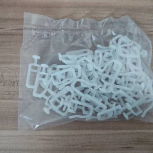 50pcs Gardinen Gleiter Häkchen Haken für Ikea für Kvartal Schiebegardine Weiß - Bild 1 von 5